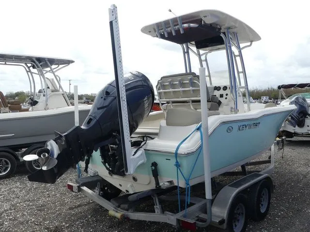 Slide: The Image of 2021 Key West 203 FS boat on trailer. - 4