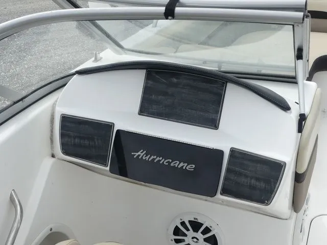 Slide: The Image of Dashboard of a 2019 Hurricane SunDeck 217 OB boat. - 18