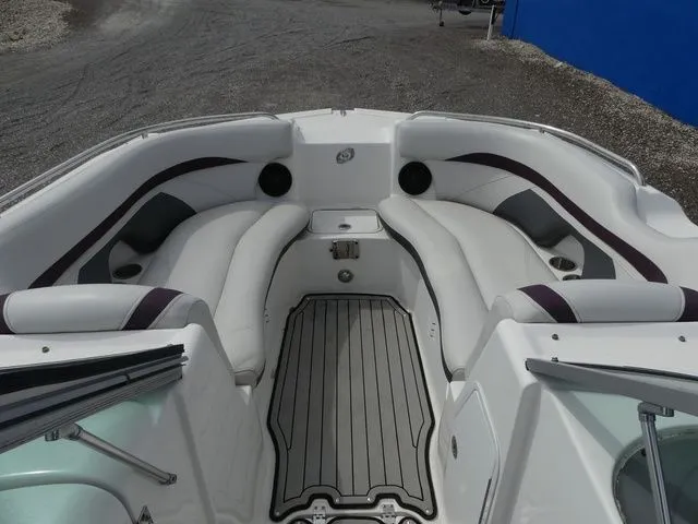 Slide: The Image of Interior view of a 2019 Hurricane SD 2200 OB boat with seating area. - 12