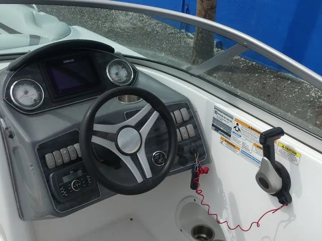 Slide: The Image of Cockpit of a 2019 Hurricane SD 2200 OB boat. - 14