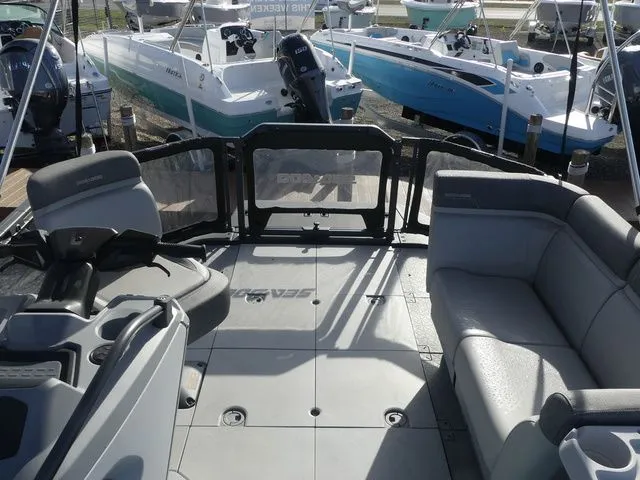 Slide: The Image of Interior view of 2022 Sea-Doo Switch® Cruise 18 - 100 hp. - 10