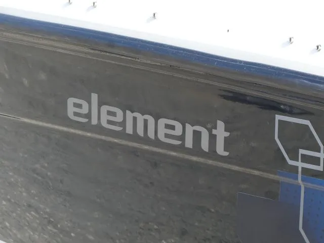 Slide: The Image of Close-up of Bayliner Element E16 boat hull, 2017 model. - 7