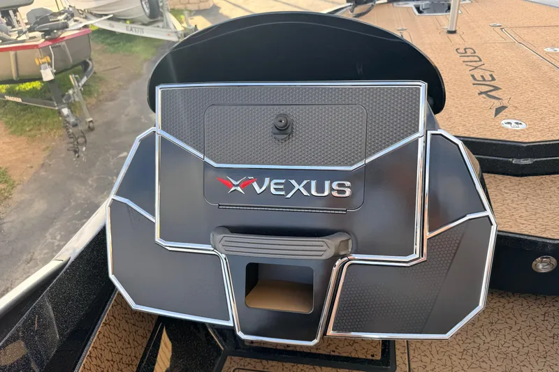 Slide: The Image of 2026 Vexus VXs21 boat dashboard with logo and sleek design. - 27