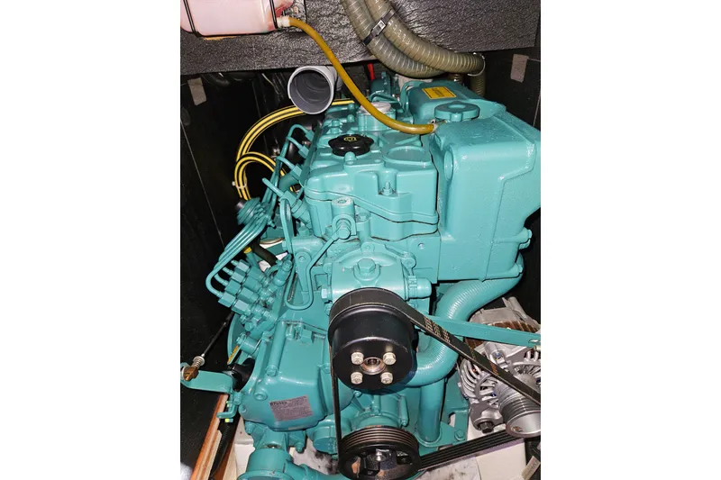 Slide: The Image of Engine of 2018 Dufour 460 Grand Large sailboat, detailed view. - 32