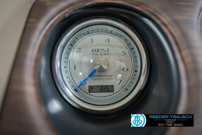 Slide: The Image of Close-up of a Bennington 2350 RSR 2015 RPM gauge displaying 2263 hours. - 36
