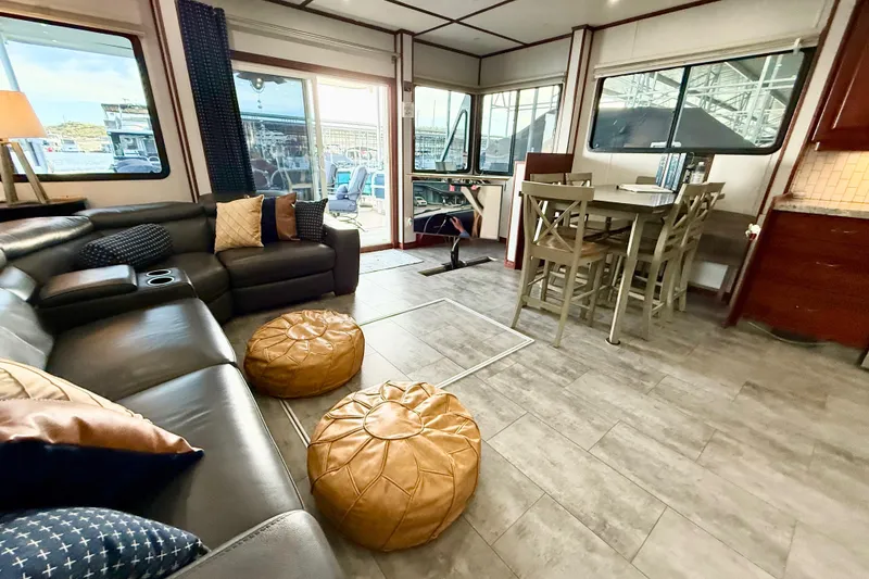 Slide: The Image of Luxurious interior of 2005 Twin Anchors 6816 Arizona Edition Yacht House with modern furnishings. - 11