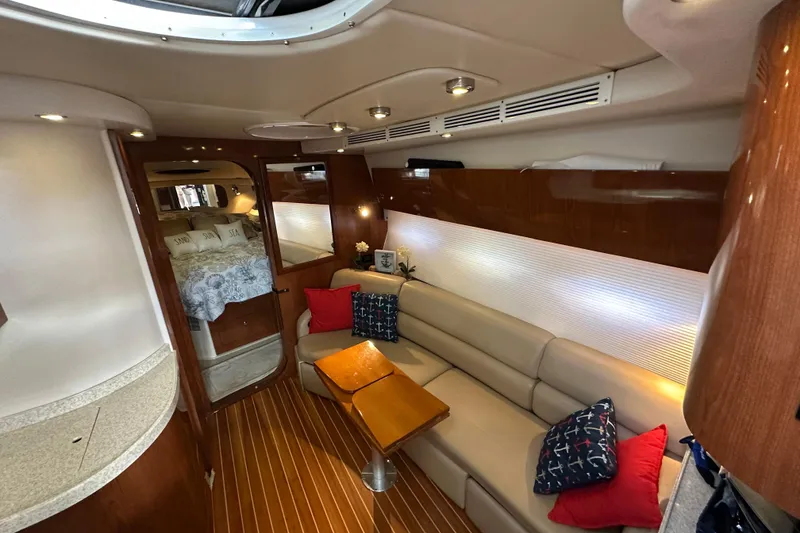 Slide: The Image of Luxurious interior of 2008 Regal Commodore 4060 yacht with elegant seating and decor. - 43