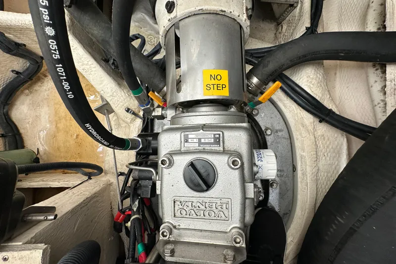 Slide: The Image of Engine compartment of 2008 Regal Commodore 4060 with Volvo Penta components. - 69