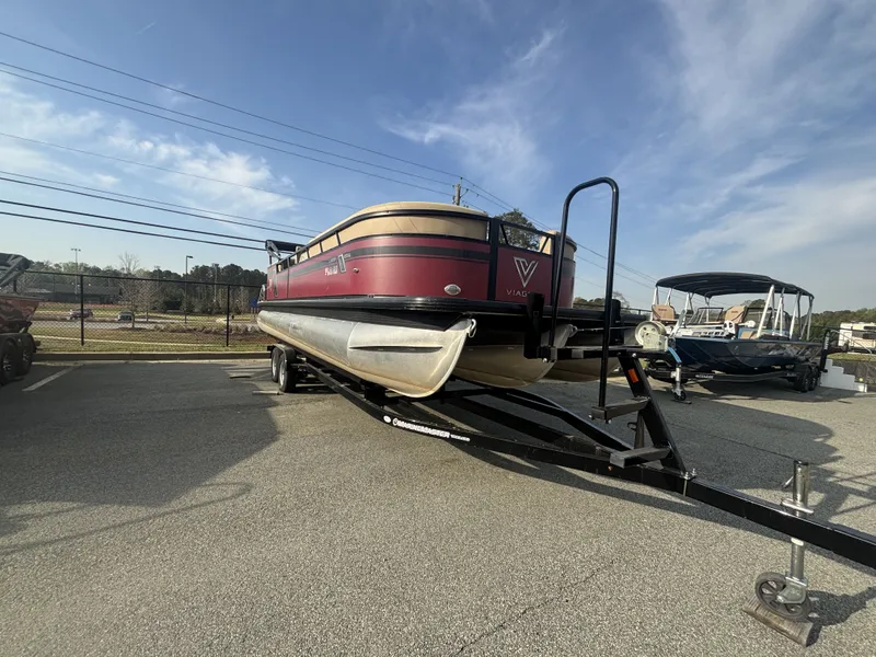 Slide: The Image of Viaggio Lago 25U Tripletoon w/Suzuki 200HP - 4 - Stroke Engine Trailer Included 2022 - 23