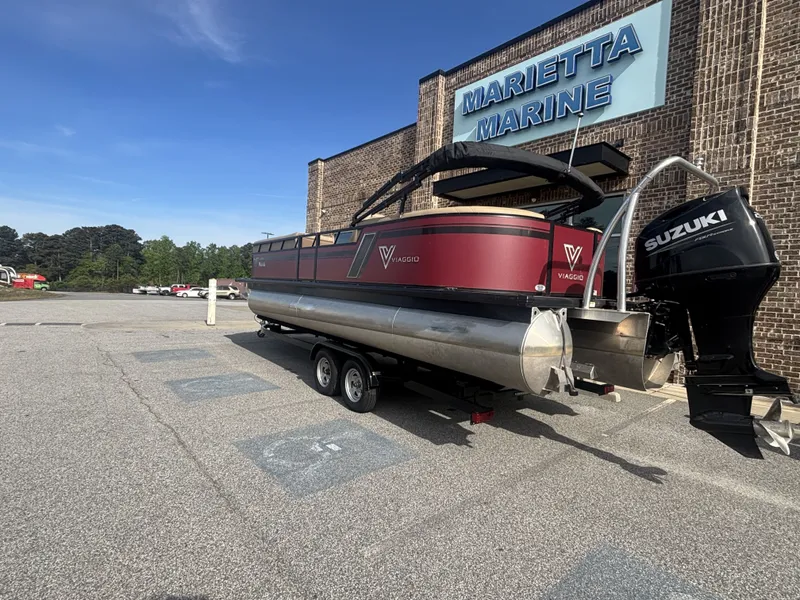 Slide: The Image of Viaggio Lago 25U Tripletoon w/Suzuki 200HP - 4 - Stroke Engine Trailer Included 2022 - 27