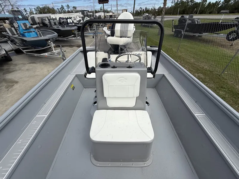 Slide: The Image of Interior view of the 2026 G3 Bay 20 boat model. - 3