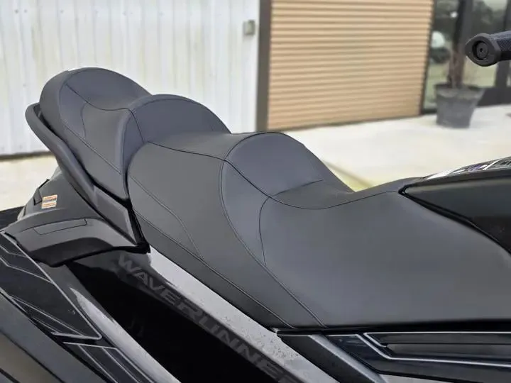 Slide: The Image of 2026 Yamaha WaveRunner FX Limited SVHO, black seats, close-up view. - 11