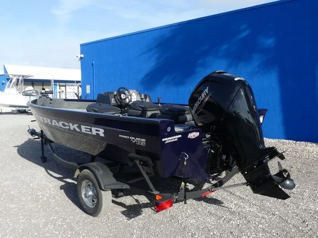 Slide: The Image of 2026 Tracker Pro Guide V-16 SC boat on trailer. - 6