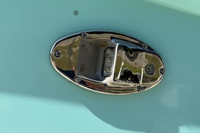 Slide: The Image of Chrome boat fixture on 2022 Everglades 273 Center Console. - 9