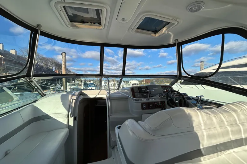 Slide: The Image of Interior view of 2005 Formula 40 Performance Cruiser with helm and seating area. - 5