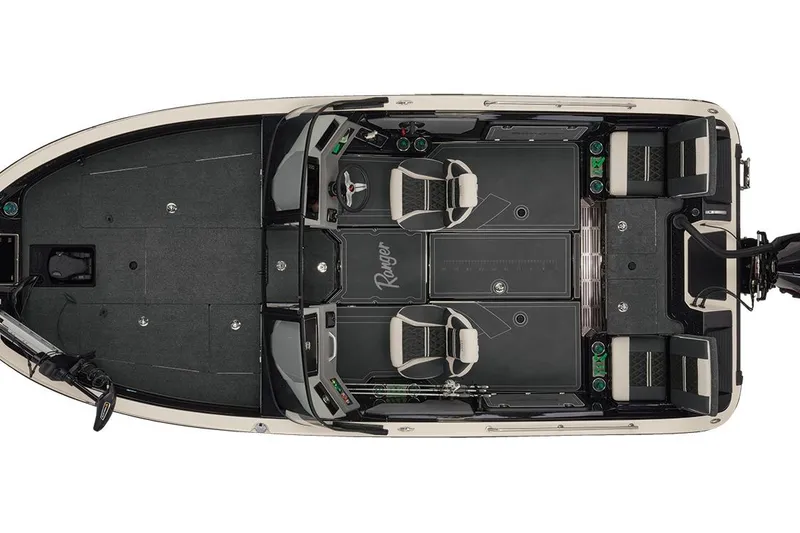 Slide: The Image of Manufacturer Provided Image: Overhead view of 2026 Ranger 620xFS Pro boat interior layout. - 28