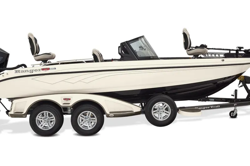 Slide: The Image of Manufacturer Provided Image: 2026 Ranger 620xFS Pro fishing boat on trailer, side view. - 31