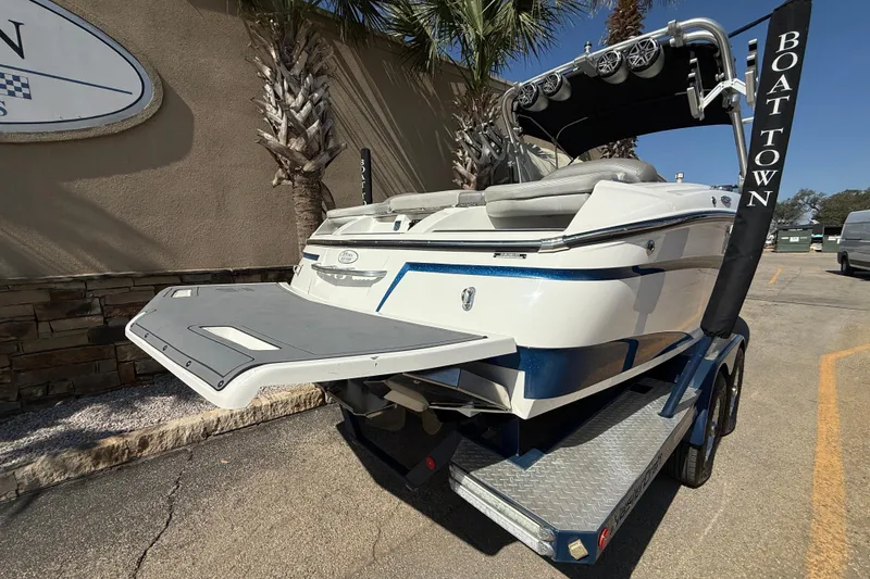 Slide: The Image of 2016 MasterCraft X46 boat on trailer at Boat Town dealership. - 5