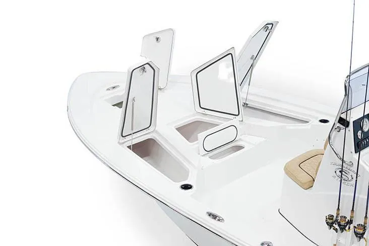 Slide: The Image of Manufacturer Provided Image: 2020 Sportsman Tournament 214 SBX Bay Boat with open storage compartments. - 14