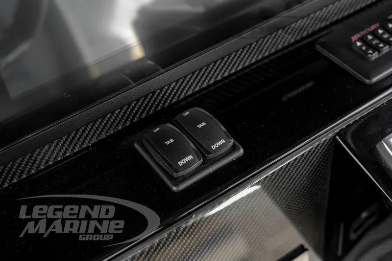 Slide: The Image of 2023 Nor-Tech 390 Sport Center Console, sleek design with secure storage compartment. - 27