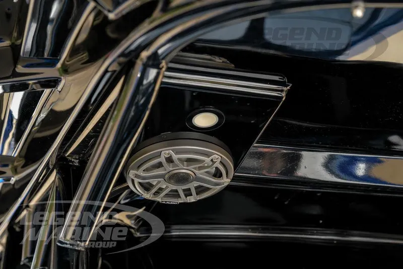 Slide: The Image of 2023 Nor-Tech 390 Sport Center Console with advanced lighting and camera features. - 33