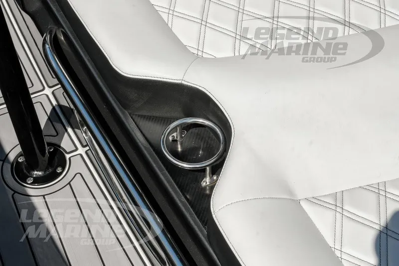 Slide: The Image of 2023 Nor-Tech 390 Sport Center Console with JL Audio speaker detail. - 54