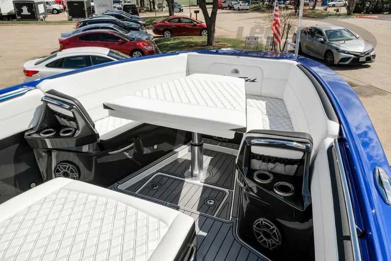 Slide: The Image of 2023 Nor-Tech 390 Sport Center Console with luxurious seating and sleek design. - 55