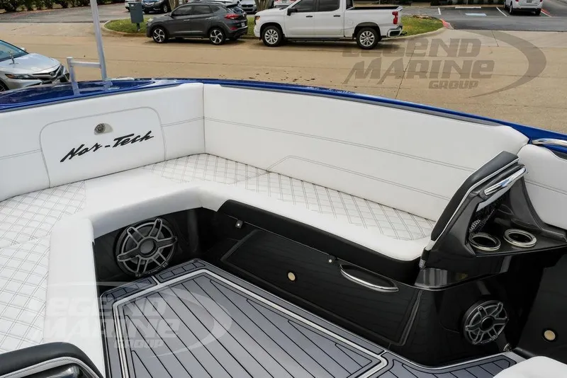Slide: The Image of Speaker system on 2023 Nor-Tech 390 Sport Center Console boat by Legend Marine Group. - 65