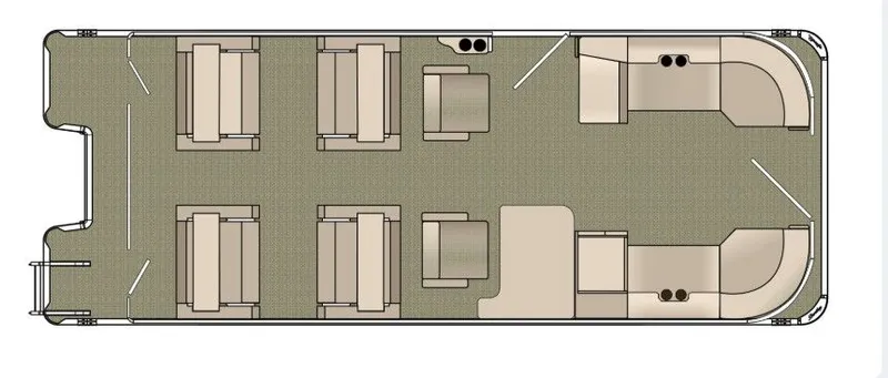 Slide: The Image of 2026 Bentley Pontoons Legacy Quad 223 under a metal shelter. - 1