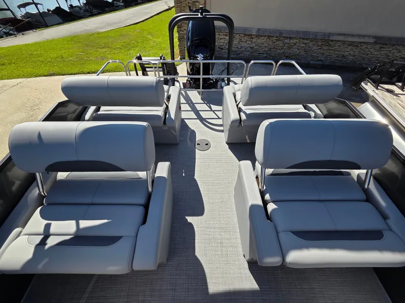 Slide: The Image of Bentley Pontoons Legacy Quad Swing Back 223 2026 - 3