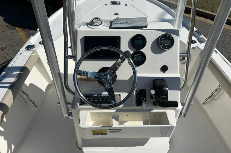 Slide: The Image of 2021 Key West 188 Bay Reef boat seat with sleek design and durable upholstery. - 9