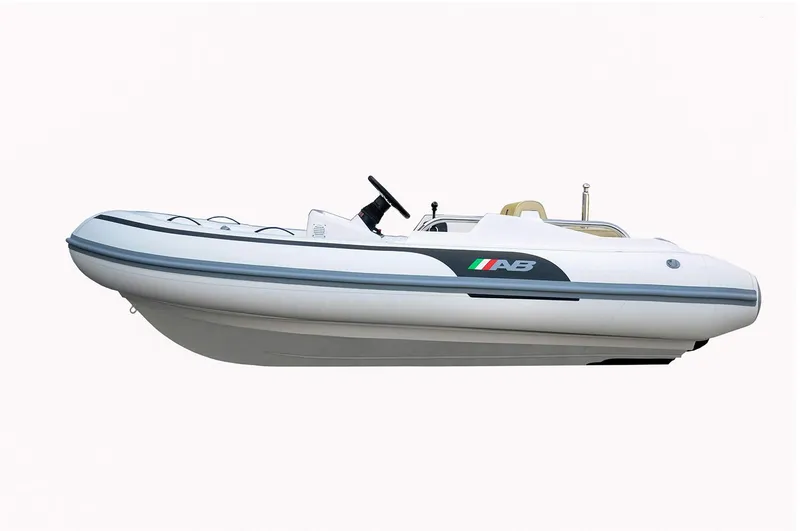 Slide: The Image of Manufacturer Provided Image: 2026 AB Inflatables ABJET 350XP inflatable boat, side view. - 8