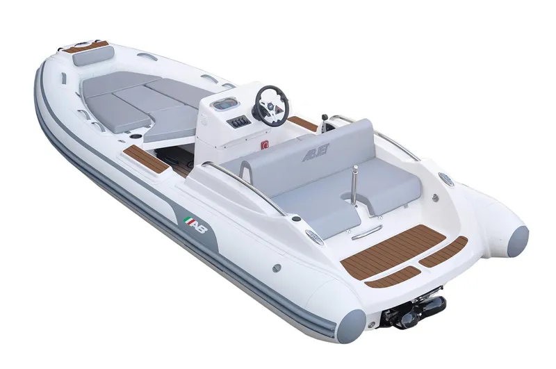 Slide: The Image of Manufacturer Provided Image: 2026 AB Inflatables ABJET 465XP inflatable boat, white and gray. - 10
