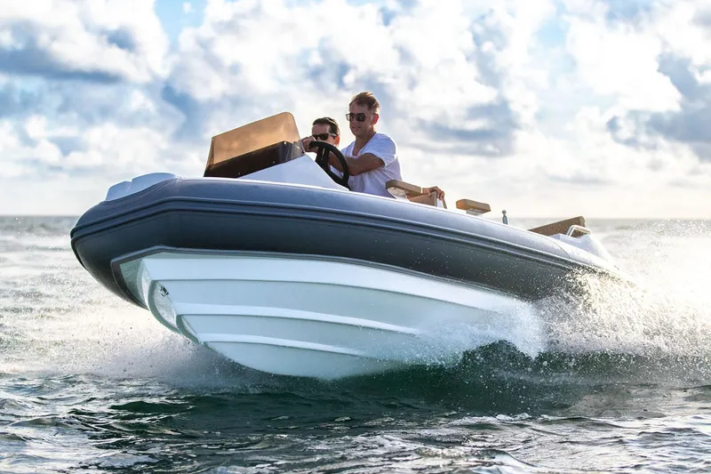 Slide: The Image of Manufacturer Provided Image: 2026 AB Inflatables ABJET 450 Diesel on the water. - 2