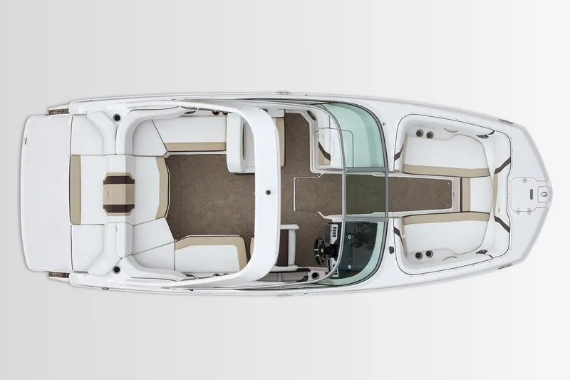 Slide: The Image of Manufacturer Provided Image: Top view of a 2017 Regal 22 FasDeck boat with spacious seating layout. - 6