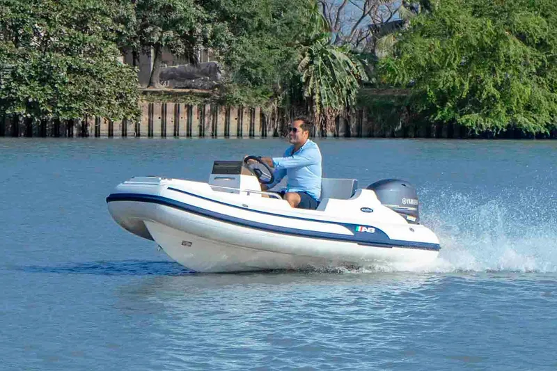 Slide: The Image of Manufacturer Provided Image: 2026 AB Inflatables Nautilus 11 DLX on the water. - 5