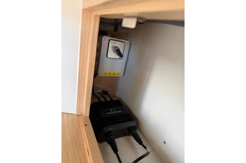 Slide: The Image of Control panel of a 2014 Outremer 45 with Fusion MS-RA70 stereo system. - 67