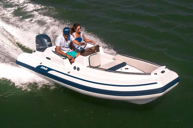 The Image of Manufacturer Provided Image: 2026 AB Inflatables Nautilus 14 DLX on the water. - 0