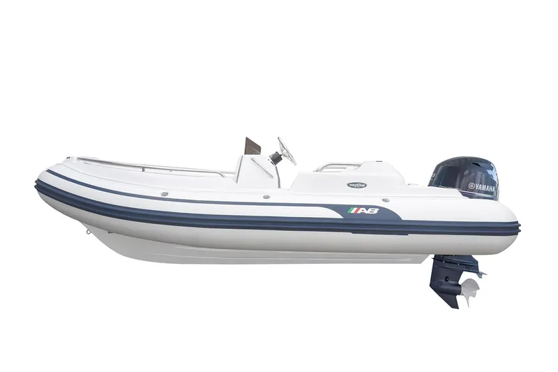 Slide: The Image of Manufacturer Provided Image: 2026 AB Inflatables Nautilus 14 DLX inflatable boat with outboard motor. - 10