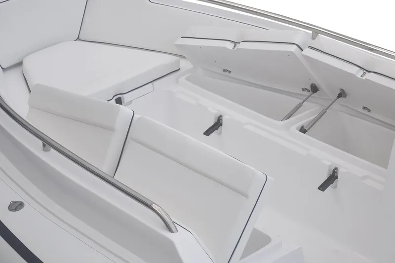 Slide: The Image of Manufacturer Provided Image: Interior of AB Inflatables Nautilus 17 DLX 2026 with storage compartments. - 6