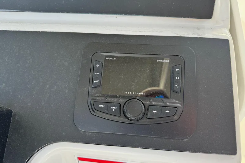 Slide: The Image of Marine audio system on Bay Rider 2460 FS Skiff 2026. - 17