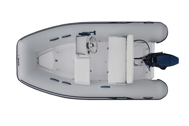 Slide: The Image of Manufacturer Provided Image: AB Inflatables Mares 10 VSX 2026 inflatable boat, top view. - 6