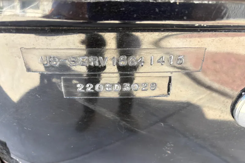 Slide: The Image of 2015 Sea Ray 220 Sundeck hull identification number and model code. - 20