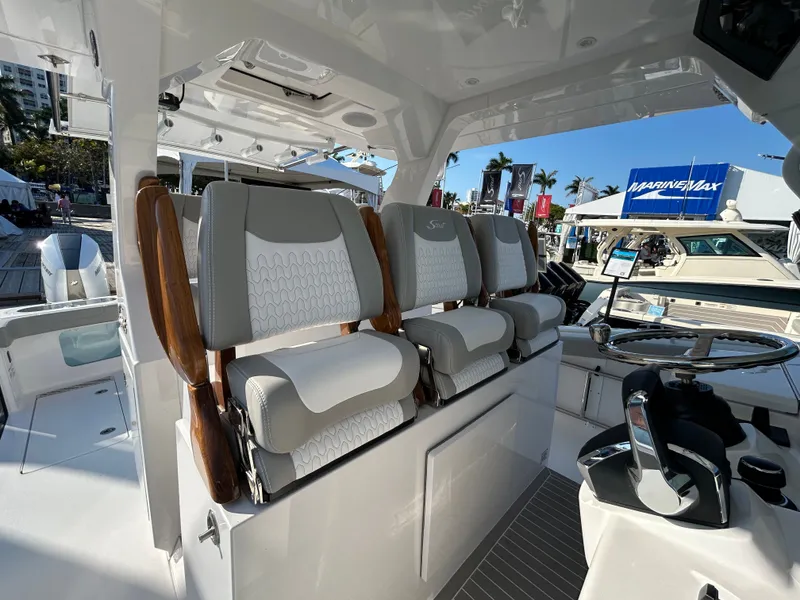 Slide: The Image of Interior of 2026 Scout 435 LXF featuring luxurious seating. - 3