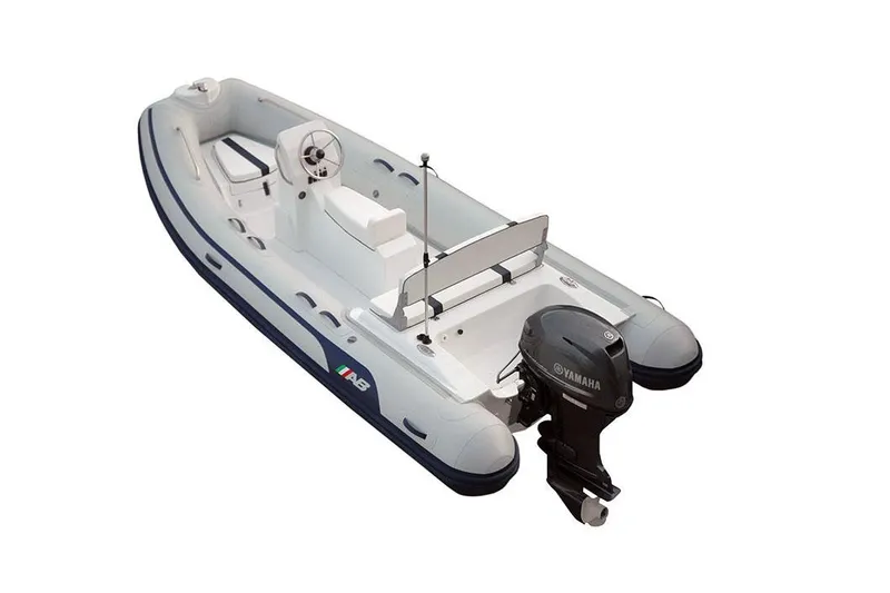Slide: The Image of Manufacturer Provided Image: 2026 AB Inflatables Oceanus 15 VST inflatable boat with Yamaha outboard motor. - 5