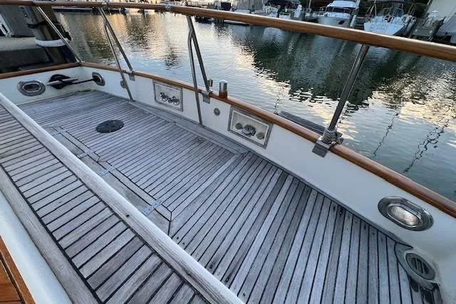Slide: The Image of Aft Deck with Stern Shore Service and Hand-Held Shower - 13
