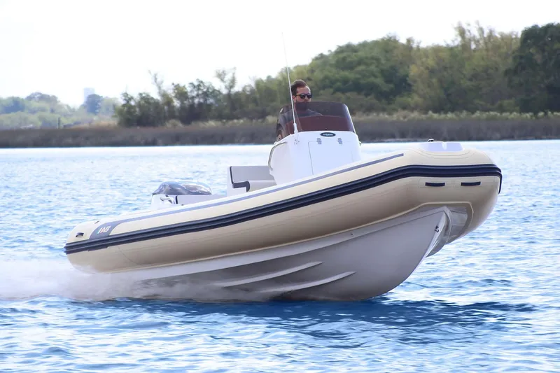 Slide: The Image of Manufacturer Provided Image: 2026 AB Inflatables Oceanus 21 VST on the water. - 2