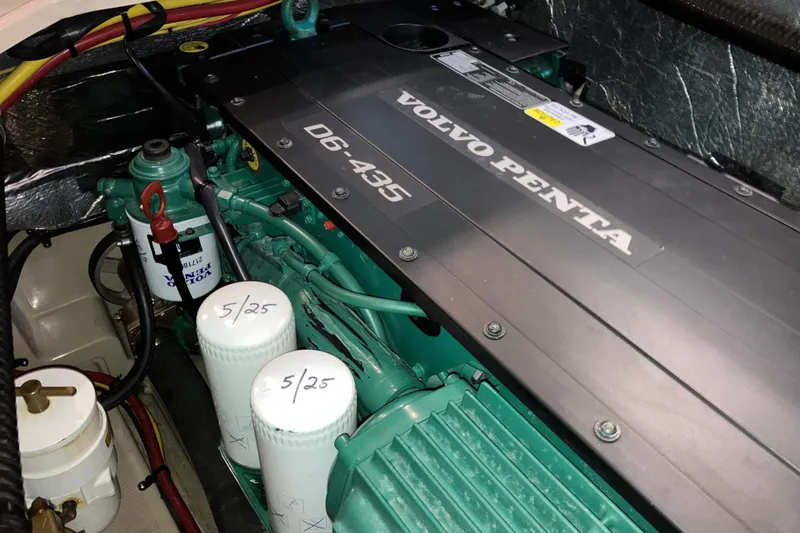 Slide: The Image of Volvo Penta D6-435 engine in 2017 Cutwater C-30 Sedan boat. - 85