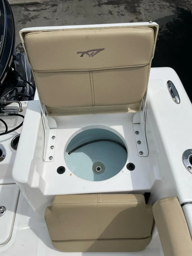 Slide: The Image of 2016 Tidewater 198 Center Console boat seat with integrated livewell. - 24