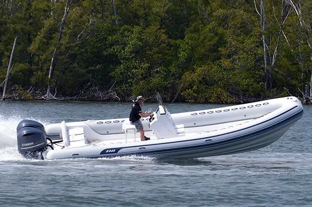 The Image of Manufacturer Provided Image: 2026 AB Inflatables Oceanus 28 VST on the water. - 0